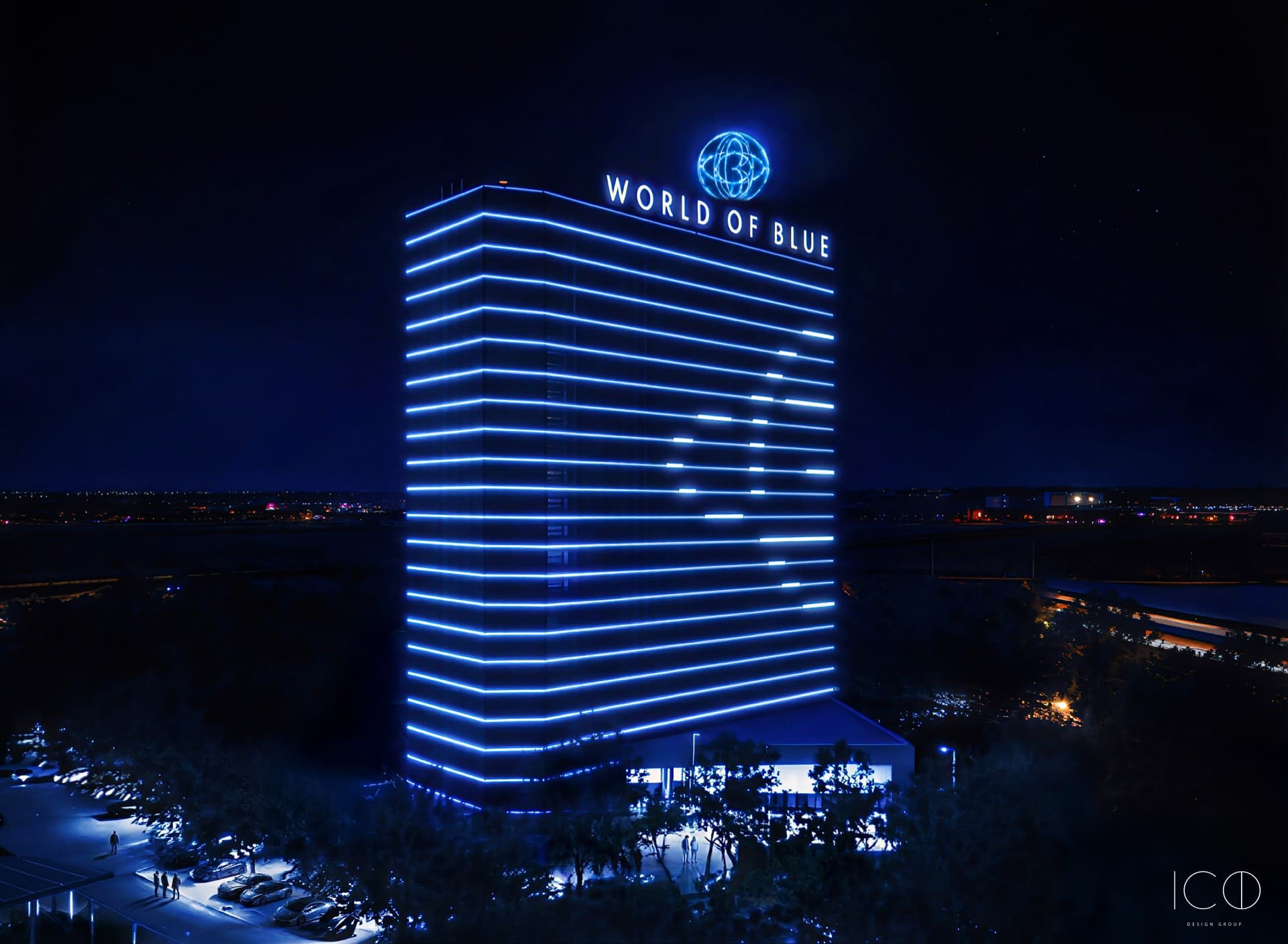World of Blue Exterior
