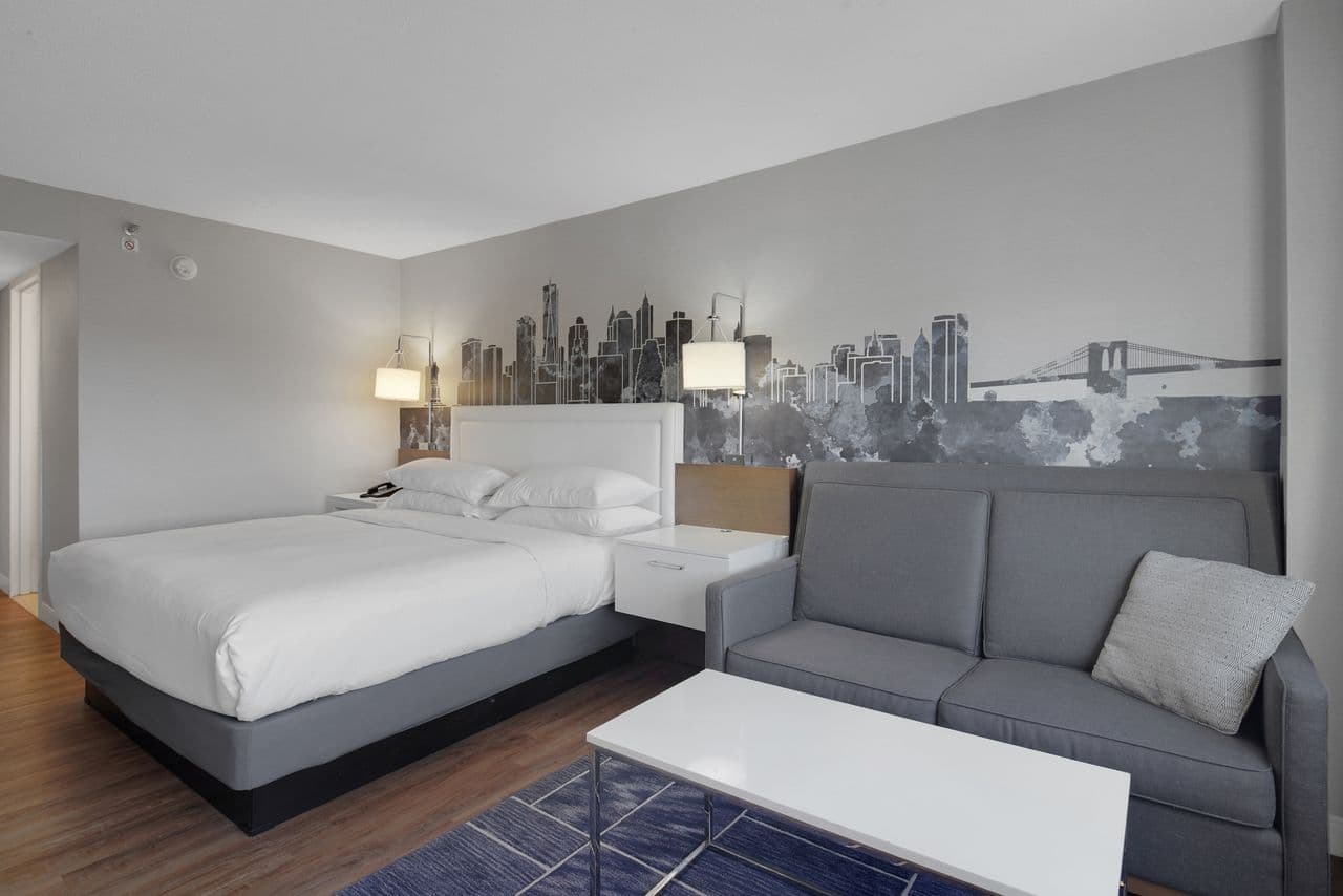 1 King with Pullout Sofa