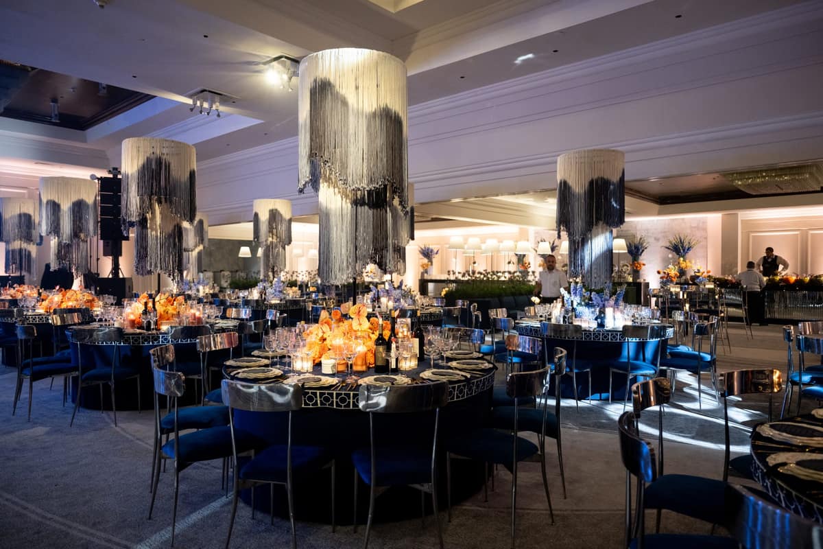 The Horizon Ballroom set for a gala