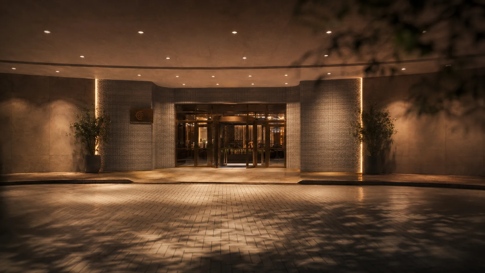 A quiet room above the party