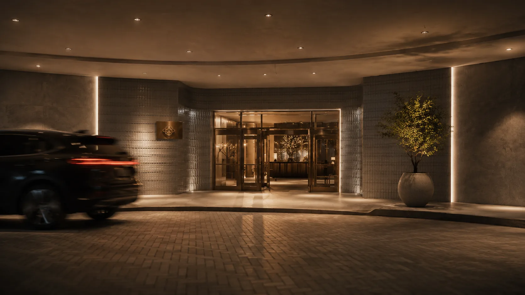 A quiet room above the party