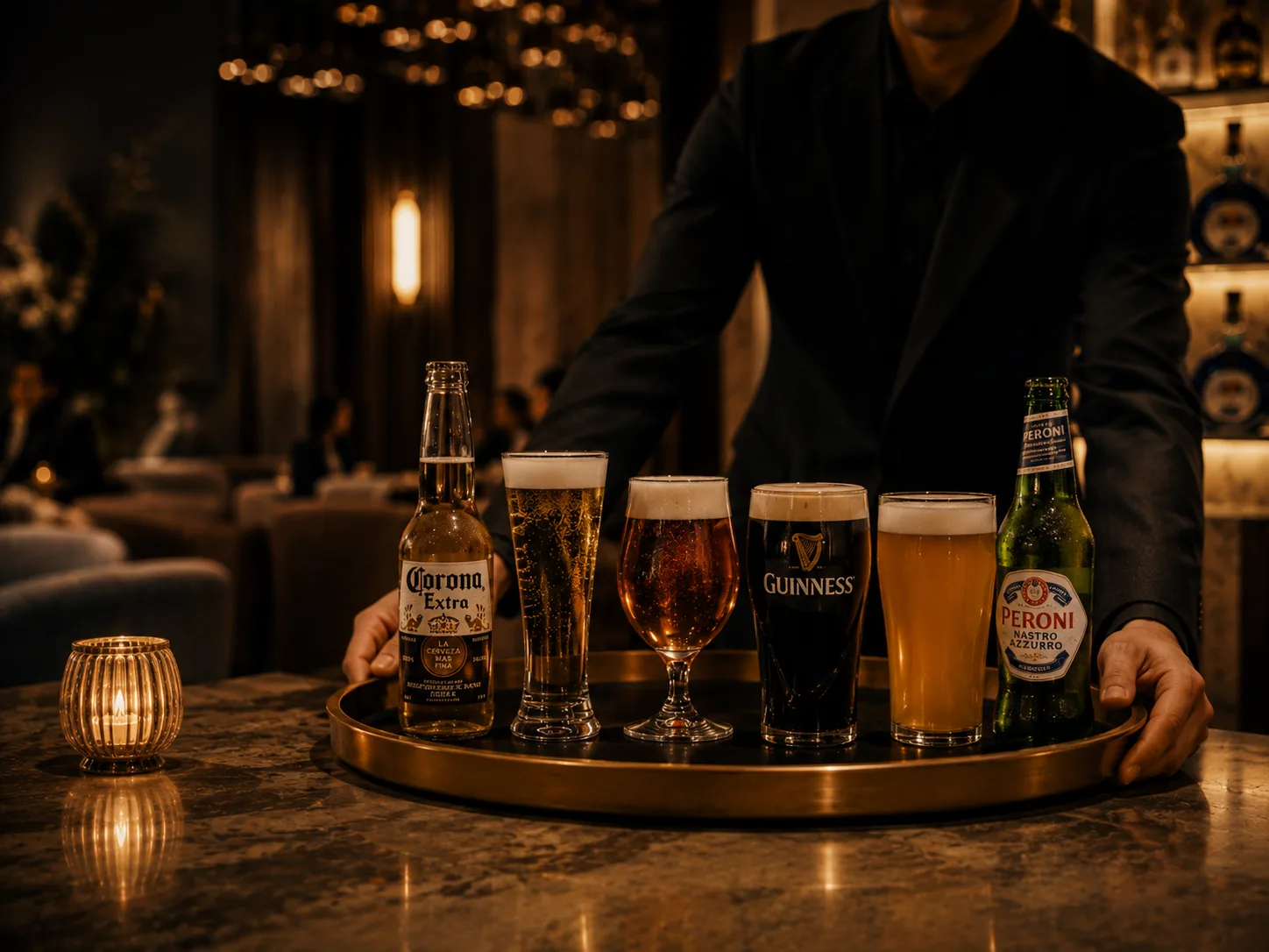 beer at the bar photo