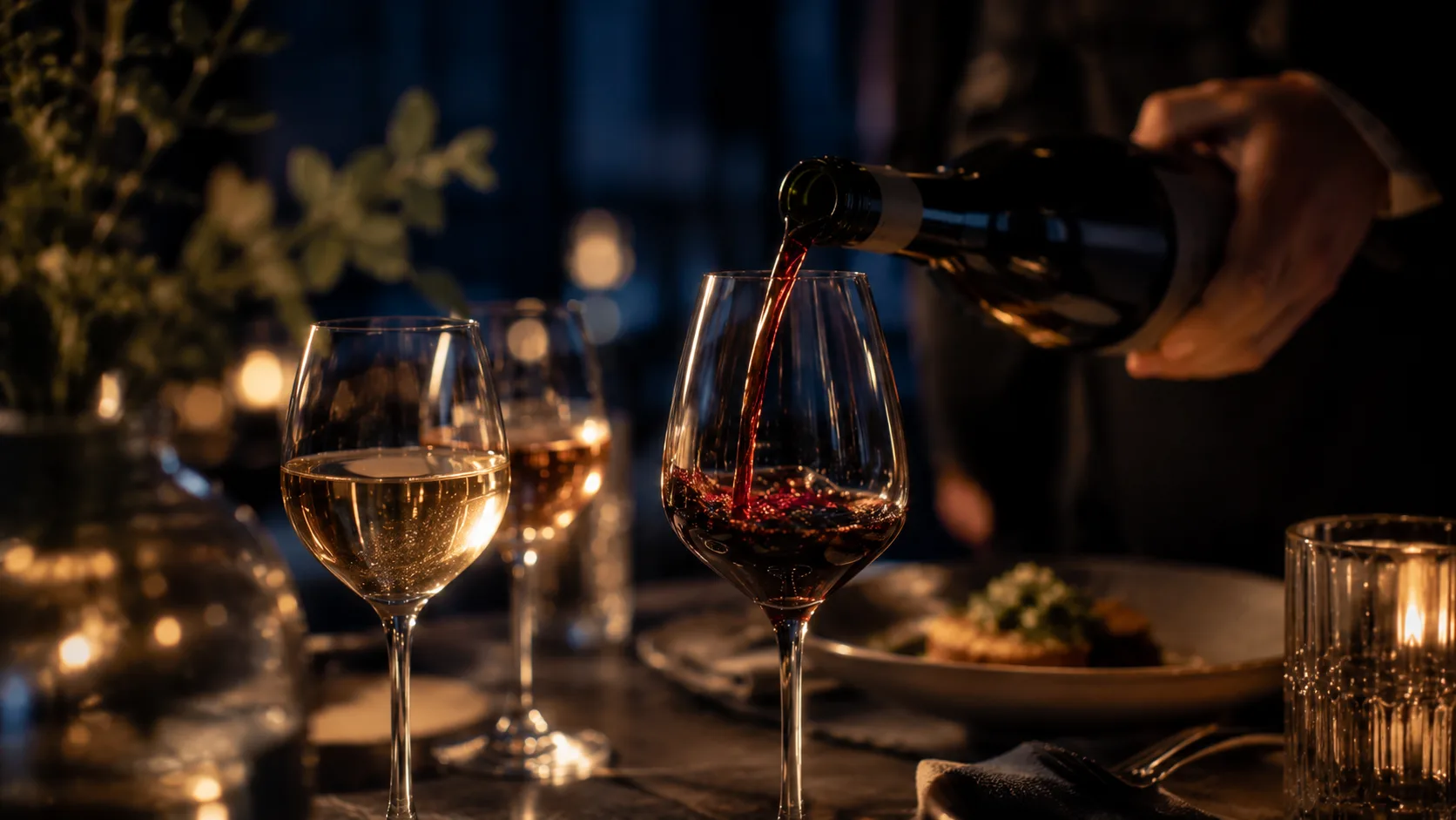 wine pour photo