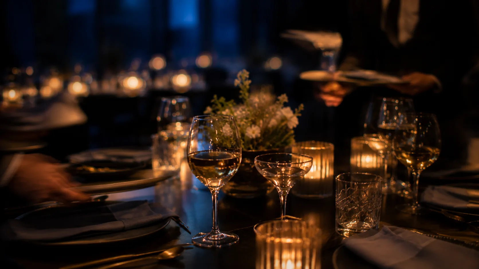 A table set for dinner