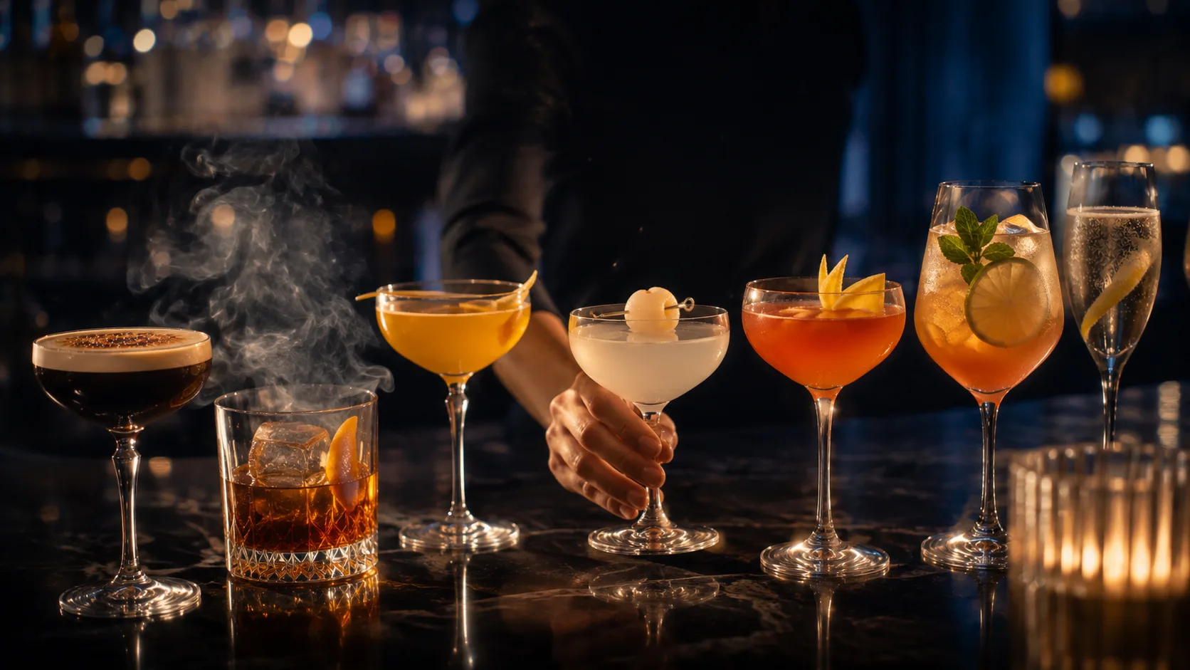 cocktail on the bar photo