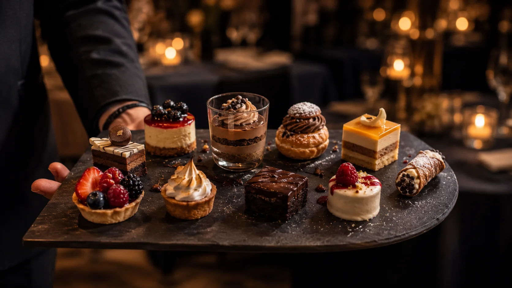 a dessert display