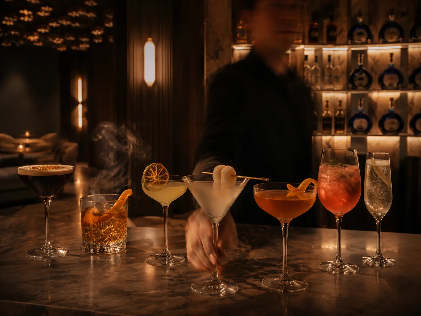 cocktail on the bar photo